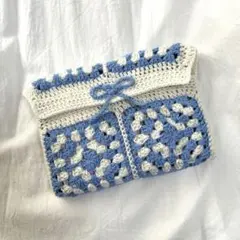 ブックカバー　編み物　かぎ針編み　ハンドメイド　ブックスリーブ　小物入れ