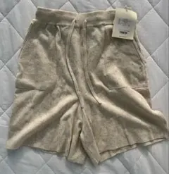 新品SeaRoomlynn LINENコンビ ニット ショートパンツ Mのサムネイル