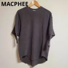 トゥモローランド マカフィー ワッフル素材 半袖 Tシャツ チャコールグレーのサムネイル