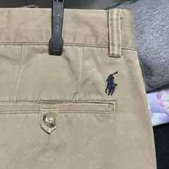 ポロチノ Polo by Ralph Laurenタックなし W34ポニー刺繍