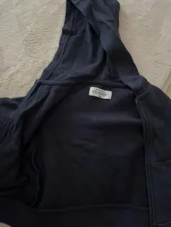 ネイビー フルジップパーカー 80