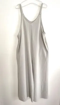 美品＊ ミリアンデニ ストレッチ サロペット ワイドパンツ Lサイズのサムネイル