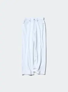 UNIQLO ワイドストレートジーンズ ライトブルー　24 美品