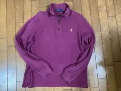 POLO RALPH LAUREN パープル ハーフジップ M