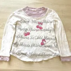 メゾピアノ 130 トレーナー 長袖 トップス カットソー ロンT セーター