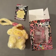 miniso ポムポムプリン　豹柄　ぬいぐるみマスコット