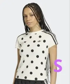 adidas スリムフィット カリ水玉半袖Tシャツのサムネイル