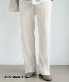 Aunt Marie's ランダムプリーツカットパンツ