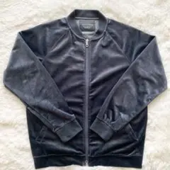 【美品】ナノユニバース 19AW ベルベットZIPカーディガン ブルゾン