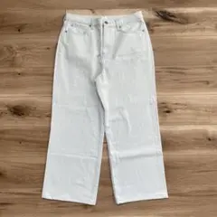 ユニクロ ワイドストレートジーンズ 28 LIGHT BLUE