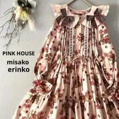 美品✨ピンクハウス×misako×erinkoコラボワンピース ラブリボンベアのサムネイル