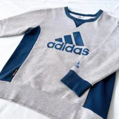 adidas アディダス 130 ロゴ トレーナー スウェット 長袖