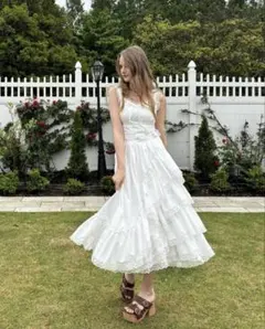 きてい子様専用】Treat Sheer frill tiered dress - メルカリ