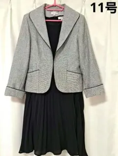 レディース フォーマルスーツ セレモニースーツ 冠婚葬祭 卒業式 入学式 L