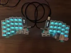 Keyball39 LED実装済み クリッキー軸 カスタム分割キーボードのサムネイル