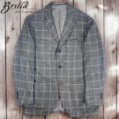 Brilla per il gusto シルクリネングレンチェックジャケット46 - メルカリ