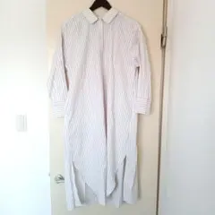 In This Life　ストライプシャツワンピース