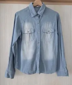 【新品未使用】オゾック OZOC　デニム シャツ 長袖