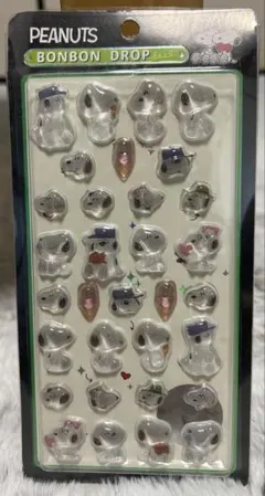 ボンボンドロップシール2枚セット　スヌーピー