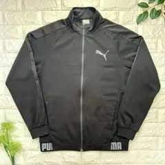 PUMA プーマ 00s 黒 トラックジャケット 切替 サイドロゴ Y2K