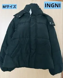 【INGNI】　イング　エコダウンジャケット　ポリエステル　黒　ブラック　M