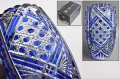 送料無料　カガミクリスタル　高級江戸切子花入 ローズボールフラワーネット付未使用 Yahoo!オークション -「カガミクリスタル ローズボール」(ガラス