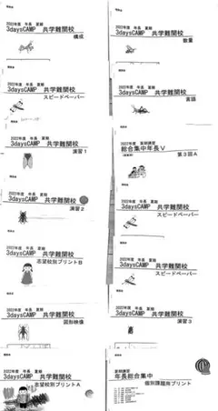 年長 夏期 3daysCAMP 共学難関校などまとめ