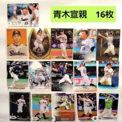 青木宣親　東京ヤクルトスワローズ　プロ野球カード　BBM　16枚