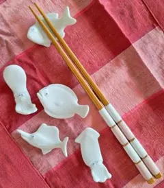 新品未使用　箸置き５個セット　魚形