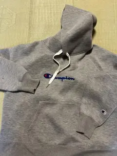 Champion グレー フード付きパーカー