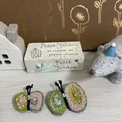 ミナペルホネン ハンドメイドブローチ＊2点セットpath de ちょうちょ♡