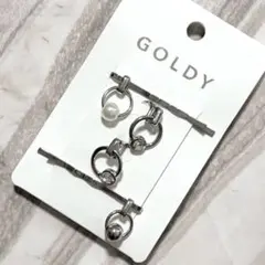 GOLDY ヘアピン 4個セット ヘアカフ シルバーアクセ