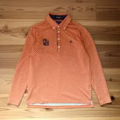 le coq sportif GOLF ルコックゴルフ　長袖ポロシャツ　オレンジ