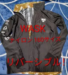【未使用品】WASK ナイロンジャケット 160サイズ リバーシブル フード付