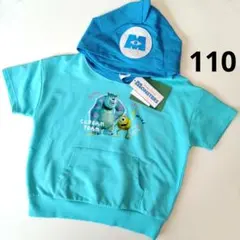 モンスターズインク　なりきりパーカー　半袖Ｔシャツ　スウェＴ　110　PIXAR
