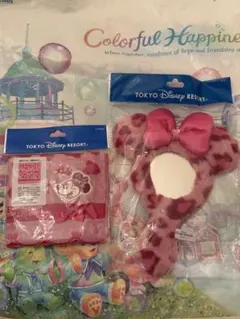 豹柄　ヒョウ柄　レオパード 　ミニー　タオル　ミラー