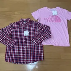 レディースシャツ(長袖と半袖の2枚組)