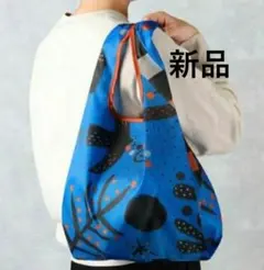 ★KALDI カルディ エコバッグ いきものがたり ブルー 非売品