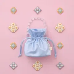 PEACH JOHN ピーチジョン　ビーズハンドルサテンミニバッグのサムネイル