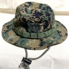 【米軍実物】USMC ブーニーハット MARPAT ウッドランド 迷彩 Lサイズ