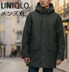 UNIQLOユニクロダウンパーカーコート　メンズXLサイズ