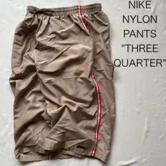 nike ナイキ　ナイロンパンツ　7部丈　クロップド　ライン　00s
