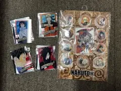 ナルト NARUTO展 ステータスカード 缶バッジセット