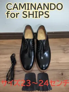 CAMINANDO for SHIPS 黒革靴 23〜24センチのサムネイル