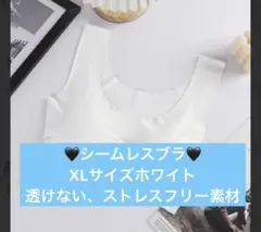 シームレスブラ スポーツブラ XLサイズ ストレスフリー ホワイト 2枚セットのサムネイル