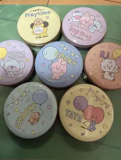 BT21 キャラクター 缶 7個セット