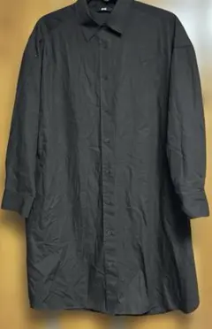 UNIQLOブラウン　オーバーサイズシャツワンピース　Lサイズ