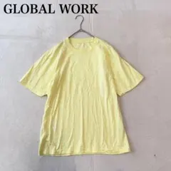 【グローバルワーク】半袖Tシャツ（M)英字ロゴ シンプル カジュアルのサムネイル