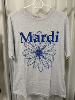 Mardi Mercredi Tシャツ グレー ブルーロゴのサムネイル