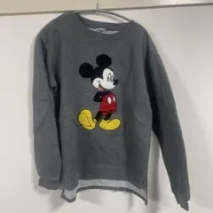 FAEH キャラ スウェット グレー ミッキー マウス ディズニー ア